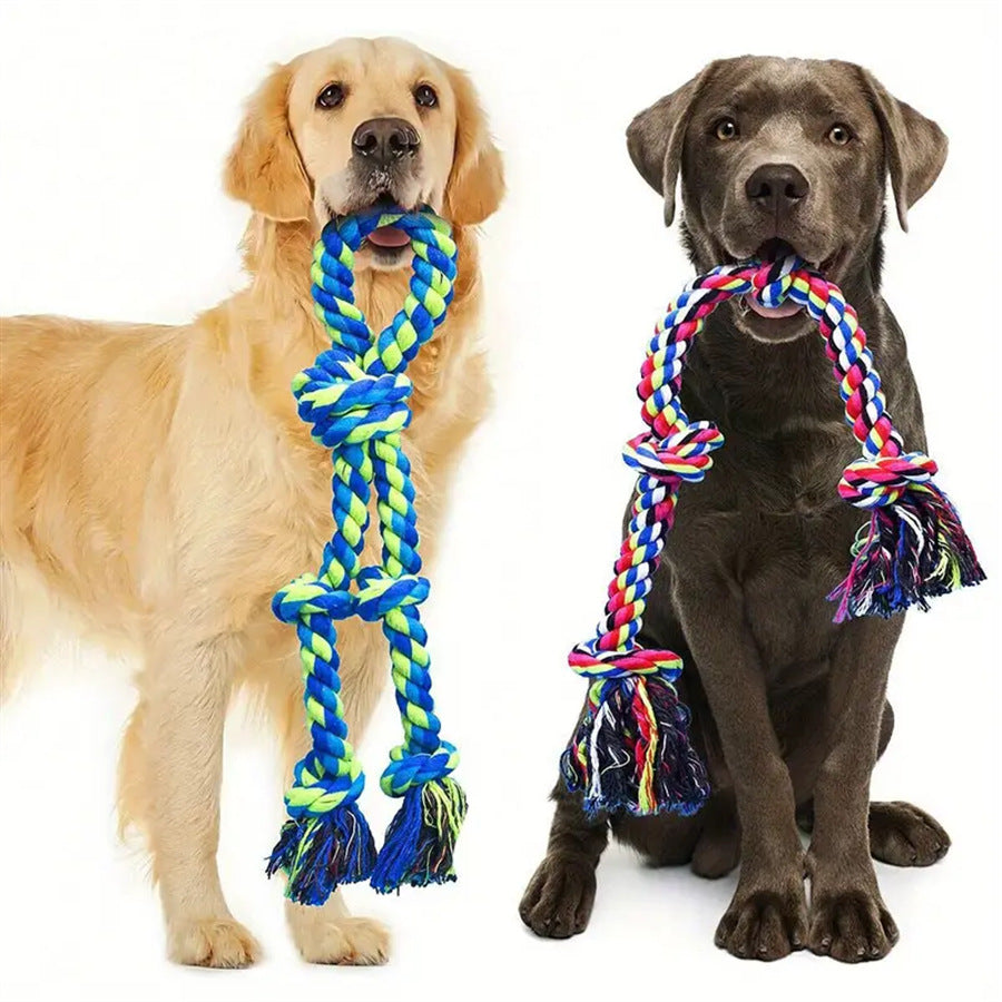 Unleash the Fun with Heavy-Duty Rope Knot Dog Toys!